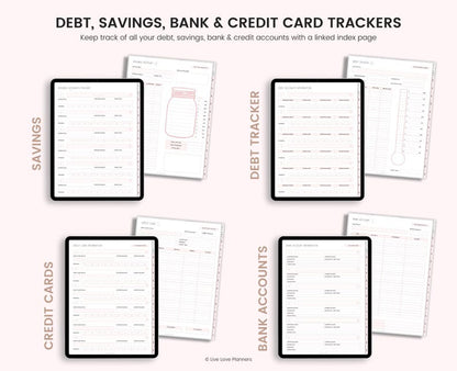 Digital Budget Planner: Finance Tracker, GoodNotes Compatible (Portrait) (PDF Download