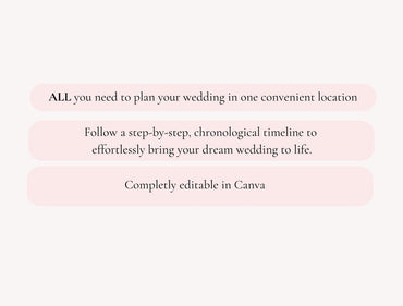 600 Page Canva Wedding Planner Template Bundle, Wedding Checklist, Engagement Party Binder,  Wedding Itinerary, Wedding Day Binder