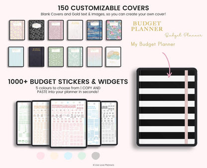 Digital Budget Planner: Finance Tracker, GoodNotes Compatible (Portrait) (PDF Download
