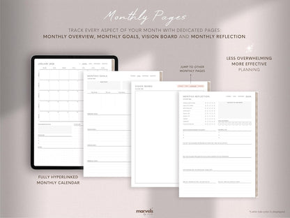 Simple Digital Planner | 2026 Planner | Minimalist Planner | Daily Planner, Weekly Planner, Monthly Planner, iPad Planner, GoodNotes Planner