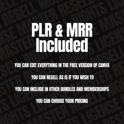 Daily Cash Method Bundle: Digital Business PLR & MRR