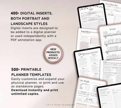 SHOP BUNDLE 2026 Digital Planner GoodNotes iPad Template Android Notability Journal Stickers Printables & Inserts