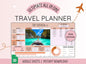 Travel Planner Digital Travel Planner for Travel Itinerary Digital Holiday Planner Holiday Travel Organizer Travel Budget Google Sheets