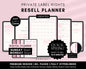 PLR Undated Digital Planner, Hyperlinked. Premium Design, Aesthetic Pink Pastels PLR Canva Template Resell Planner with Private Label Rights
