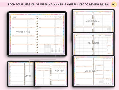 All-in-One Digital Planner 2026, 2027, 2028 Digital Planner, Digital Journal, Digital Goodnotes Template, Weekly, Daily Planner, Notability