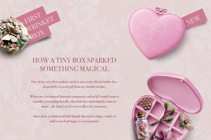 Digital Sticker Bundle Jane Austen Trinket Box | Realistic Goodnotes Stickers Regency Era | Feminine Journaling Kit PNG