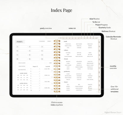 2026 Ultimate Digital Planner | Monthly, Weekly, Daily Planner, iPad Planner, Hyperlinked Digital Planner, Goodnotes Planner, Notability