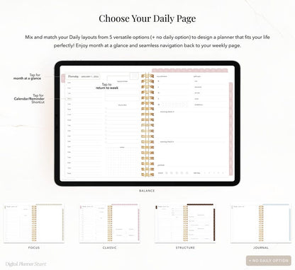 2026 Ultimate Digital Planner | Monthly, Weekly, Daily Planner, iPad Planner, Hyperlinked Digital Planner, Goodnotes Planner, Notability