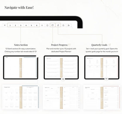 2026 Ultimate Digital Planner | Monthly, Weekly, Daily Planner, iPad Planner, Hyperlinked Digital Planner, Goodnotes Planner, Notability