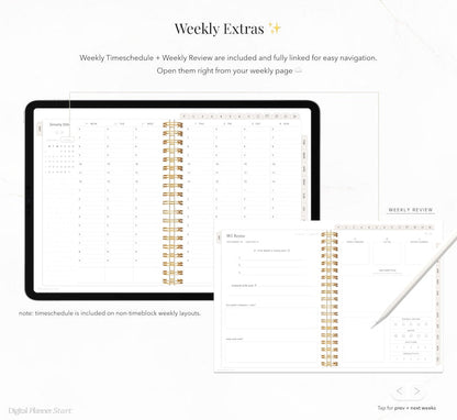 2026 Ultimate Digital Planner | Monthly, Weekly, Daily Planner, iPad Planner, Hyperlinked Digital Planner, Goodnotes Planner, Notability
