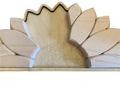 Handcrafted Sunflower Wooden Puzzle
