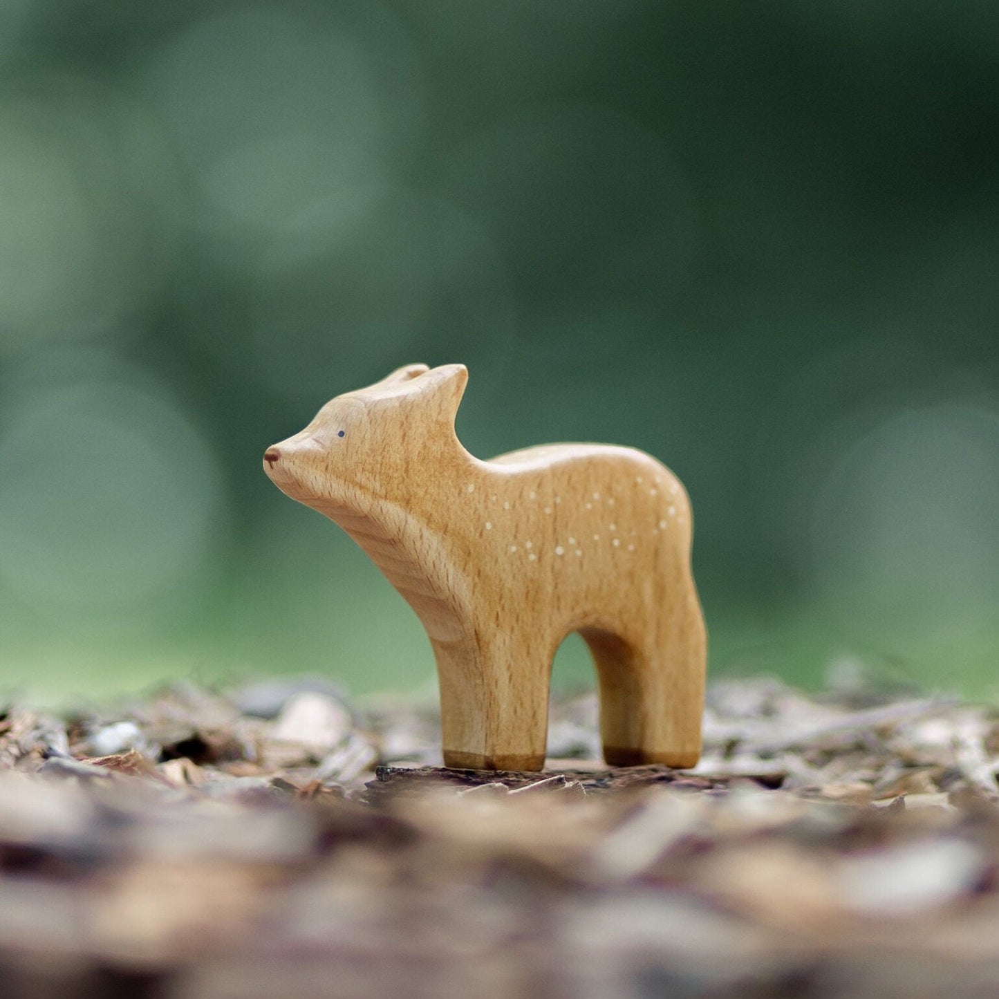 Wooden Deer Calf Waldorf Toy