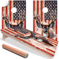 Deer and American Flag - Cornhole Board Wrap - Set of 2