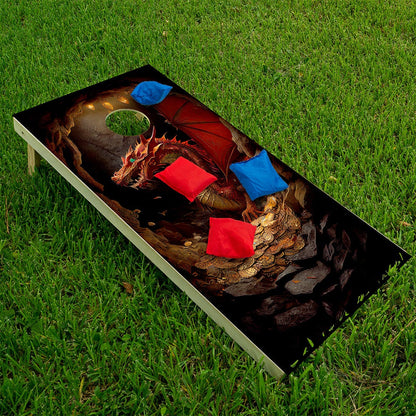 Fierce Fantasy Dragons - Cornhole Board Wrap - Set of 2