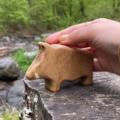 Wooden Boar Waldorf Toy