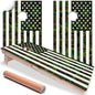 USA American Flag Military Camouflage - Cornhole Board Wrap - Set of 2