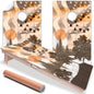 American Flag w/ Ducks Flying - Cornhole Board Wrap - Set of 2