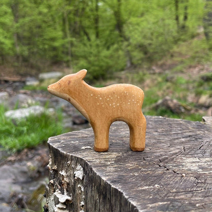 Wooden Deer Calf Waldorf Toy