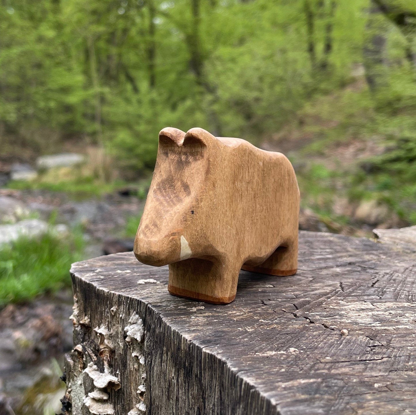 Wooden Boar Waldorf Toy