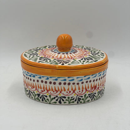 Handmade Talavera Tortilla Warmer | Authentic Puebla Mexican Pottery