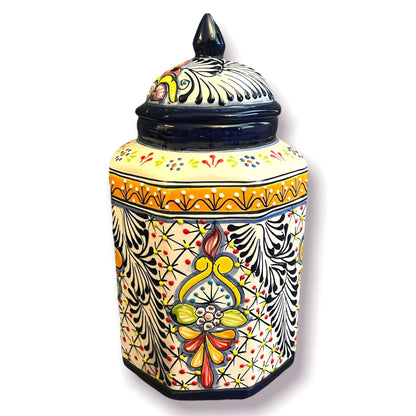 Talavera Canister Set | Colorful Handmade Mexican Kitchen Jars