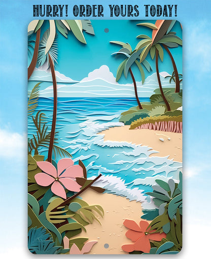 Beach Dreams - Metal Sign
