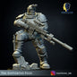 3d Printed Imperial Marine Scout Squad x5 by Meshbrain Labs