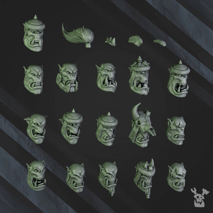 3d Printed Squad of 6 Ork Boys by DakkaDakka Miniatures
