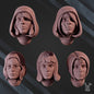 3d Printed War Sisters Great Martyrs Bits - Head Set x10 by DakkaDakka