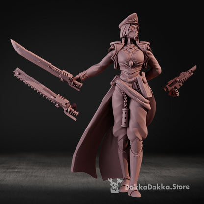 3d Printed Female Commissar by DakkaDakka