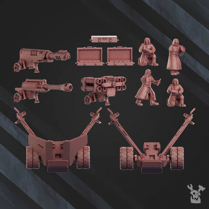 3d Printed Artillery Squad by DakkaDakka Miniatures