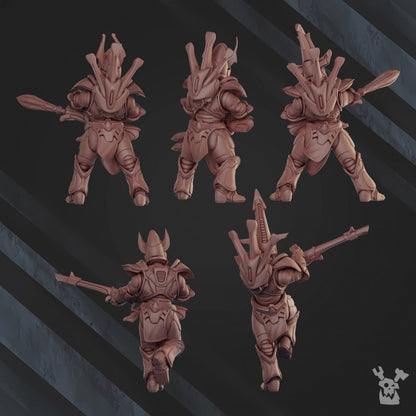 3d Printed Shadow Blade Squad x5 by DakkaDakka Miniatures