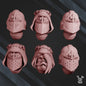 3d Printed War Sisters Bits - "Bloody Rose 2" Helmet Set x12 by DakkaDakka