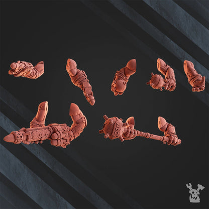 3d Printed Squad of 5 Ork Boombo Boyz by DakkaDakka