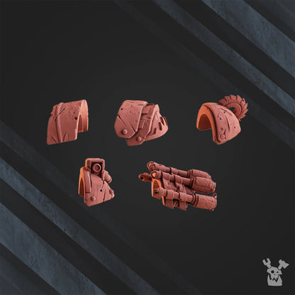 3d Printed Squad of 5 Ork Boombo Boyz by DakkaDakka
