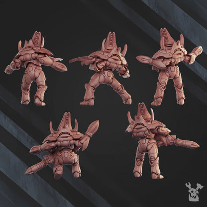 3d Printed Web Jumper Squad x5 by DakkaDakka Miniatures