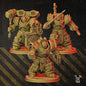 3d Printed Heavy Metal Armor Brothers x5 by DakkaDakka Miniatures