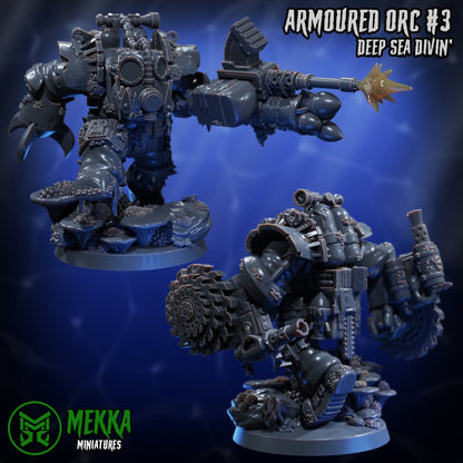 3d Printed Armored Pirate Orks by Mekka Miniatures