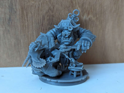 3d Printed Ork Pirate Dokta by Mekka Miniatures