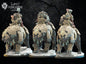 3d Printed Bjorn Knights on Warbears x3 by Lost Kingdom Miniatures
