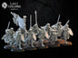 3d Printed  of Calix Knights On Foot x10 by Lost Kingdom Miniatures