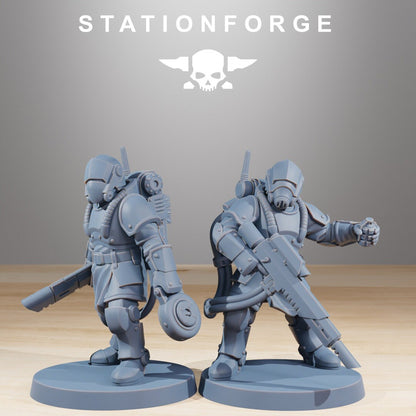 3D Printed Royal Guard Commandos x10 by StationForge Miniatures