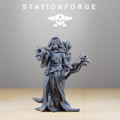 3D Printed Scavenger Electo Lights x3 by StationForge Miniatures