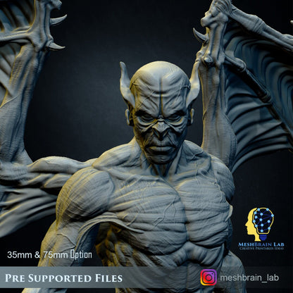 3d Printed Vampire Lord by Meshbrain labs