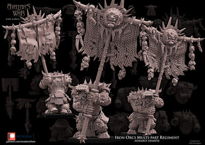 3D printed Iron Orc Regiment x8 by Avatars of War
