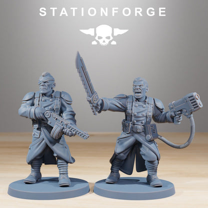 3D Printed GrimGuard Combatants x10 by StationForge Miniatures