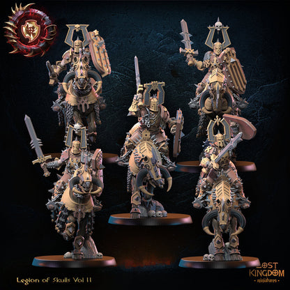 3D Printed Skull Collector Knights x5 by Lost Kingdom Miniatures