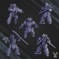 3d Printed White Megaladon Clan Warriors x10 by DakkaDakka Miniatures