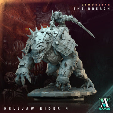 3D Printed Helljaw Rider by Archvillain Games