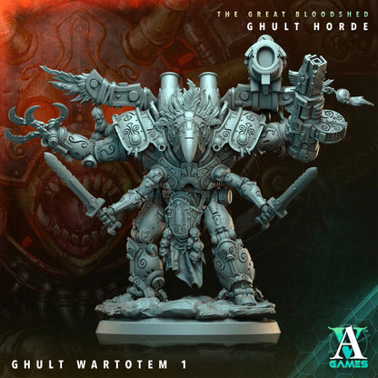 3D Printed Ghult Wartotem by Archvillain Games